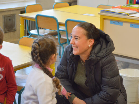 230116_Schulbesuch Ministerin Klinkenberg GS Kelmis_(c) Kabinett Klinkenberg (18)